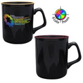 10 Oz. Titan with Halo Mug - 4 Color Process (Black/Maroon Red)